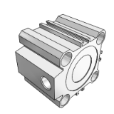 TCDQ2S - Compact cylinder Built-in Magnet / Single Acting : Spring Return