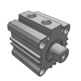 AQ2W - Compact cylinder/Double acting-double rod