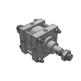 TC(D)S1W/TC(D)S2W - Large Air Cylinder/ Standard Type / Double Acting : Double Rod