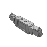 RDS5220 - Rubber Seal 5Port Pilot Valve 2 Position / Single Solenoid Type